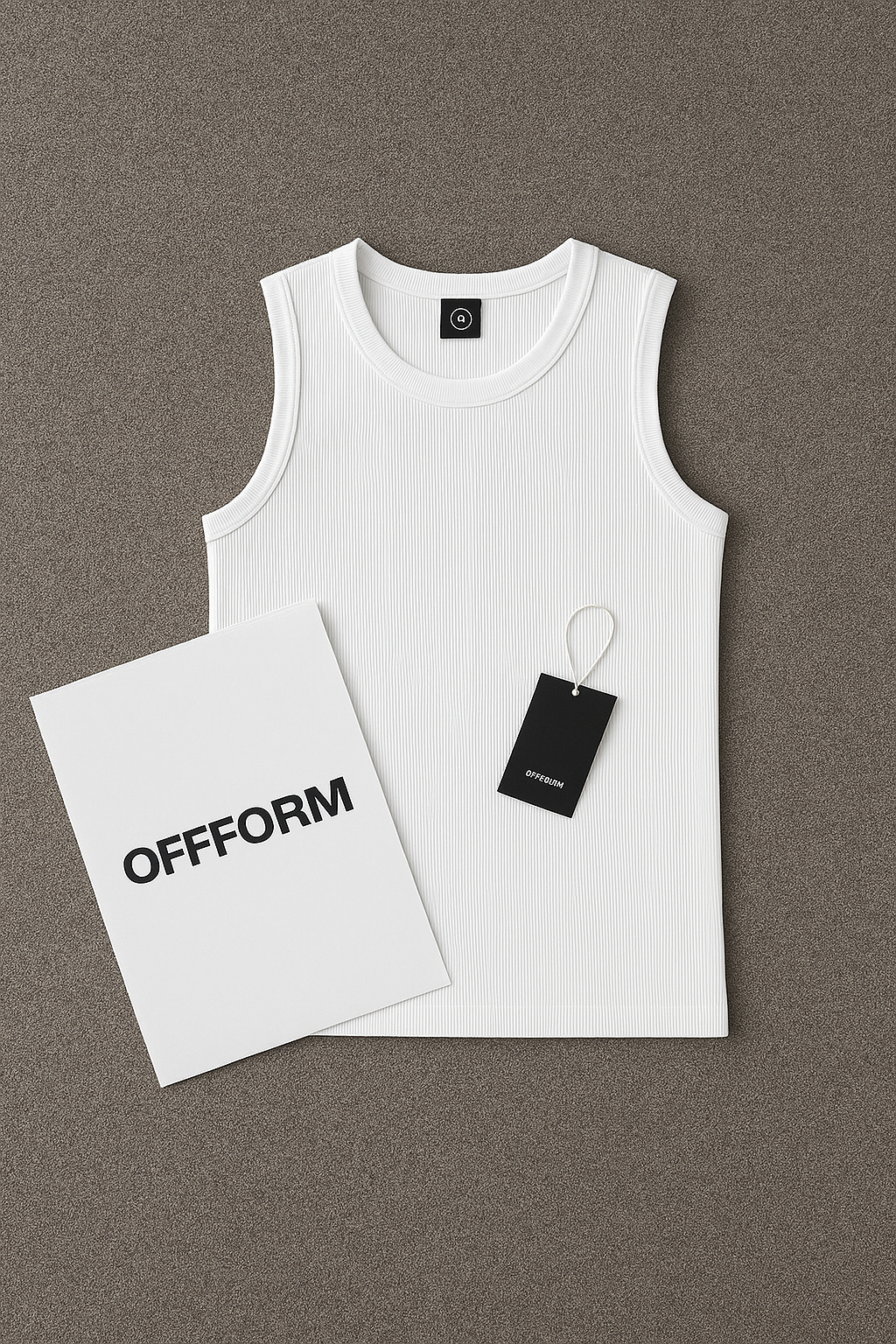 Regata Canelada Branca Padrão Gringa