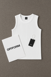 Regata Canelada Branca Padrão Gringa